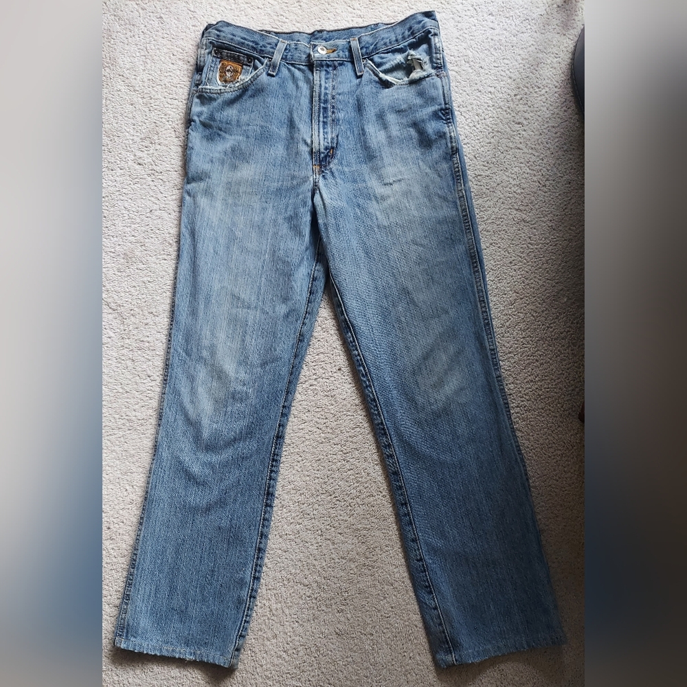 Distressed Cinch Jeans 33x30